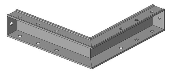 Aluminium corner section